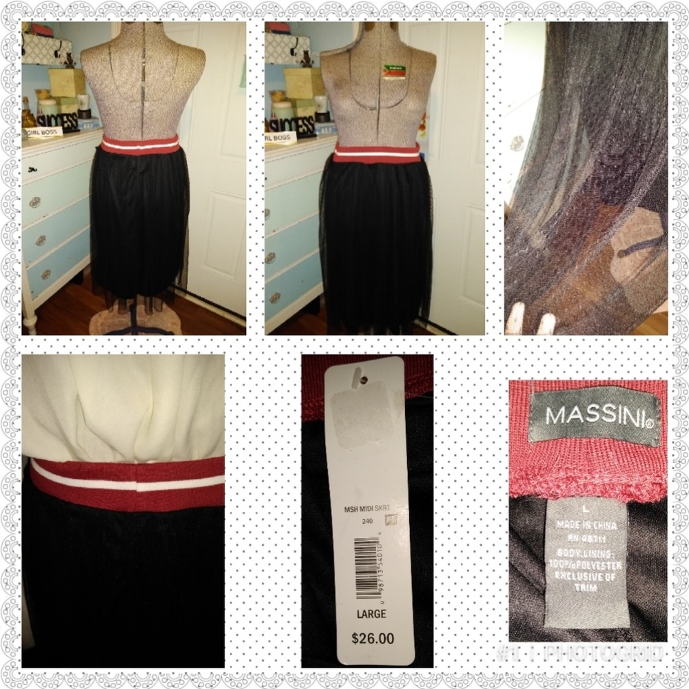 Massini ballerina skirt with a sporty twist,xl.